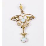 Silver-gilt opal pendant Condition Report <a href='//www.davidduggleby.