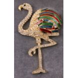 Butler and Wilson flamingo brooch in original box Condition Report <a