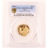 2012 gold sovereign PCGS PR70 570388 no.