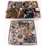 Collection of costume jewellery in two boxes Condition Report <a href='//www.