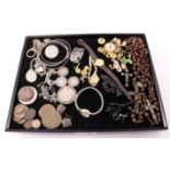 Collection of Victorian and later jewellery including 9ct gold Tissot ladies wristwatch and one