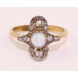 Opal silver-gilt dress ring Condition Report <a href='//www.davidduggleby.