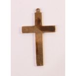 Gold cross pendant tested to 14ct approx 4.8gm Condition Report <a href='//www.