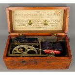 Late Victorian Magneto Electric Machine for 'Nervous and Other Diseases' with brass hand wound