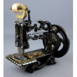 Victorian cast iron sewing machine 'The Globe' by James G Weir, Soho,