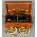 Late Victorian Magneto Electric Machine with brass hand wound movement,