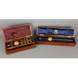 Sykes's patent brass Hydrometer with weights & a Negretti & Zambra Hydrometer,