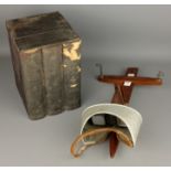 Stereoscopic Viewer & a collection of Underwood & Underwood views of Rome in three volumes,