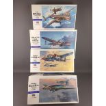 Four Hasegawa 1:72 scale model aircraft kits: Lancaster B Mk.