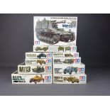 Ten Tamiya 1:35 scale model tank & other military vehicle kits: Panzerspahwagen, 3.