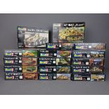 Sixteen Revell 1:72 scale model tank & other military vehicle kits: Sd. Kfz.