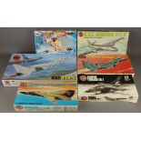 Six Airfix 1:72 scale model aircraft kits: James Bond Autogyro, (1:24 scale) F-111E, Tornado GR.