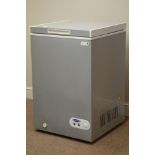 ICEKING CH100S chest freezer in silver finish,