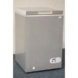 ICEKING CH100S chest freezer in silver finish,