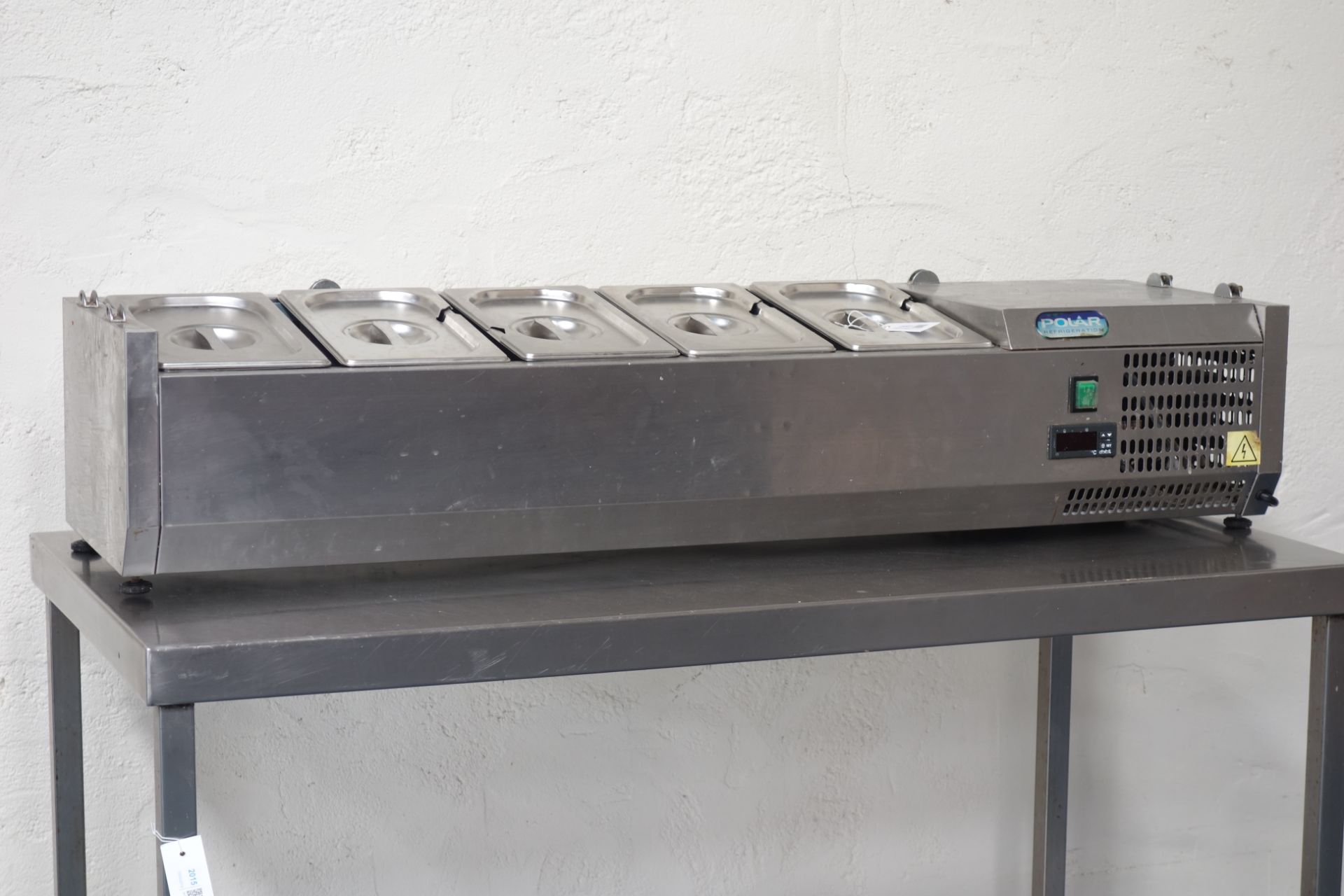 Polar VRX1200 refrigerated counter top serving unit,