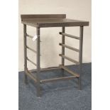 Commercial stainless steel preparation table tray rack, 64cm x 61cm,