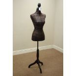 Female tailors dummy mannequin on ebonised stand Condition Report <a