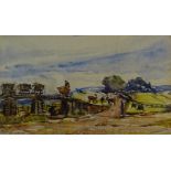 Rowland Henry Hill (Staithes Group 1873-1952): Moving Ironstone Trucks ready for Collection,