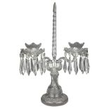 Waterford crystal twin branch lustre candelabra,