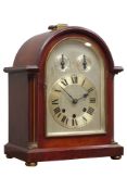 Late 19th century mahogany cased mantel clock,