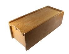'Beeverman' oak box with sliding top, by Colin Almack, Sutton-under-Whitestone Cliffe,