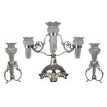 Early 20th century Walker & Hall silver-plated centrepiece epergne,