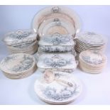 Victorian Aesthetic movement Doulton Burslem 'Oceana' dinner service,