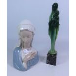 Lladro bust 'Madonna' no.