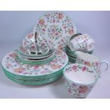 Minton 'Haddon Hall' teaware for six Condition Report <a href='//www.