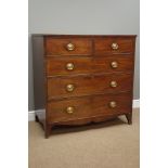 Early 19th century mahogany chest,