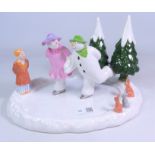 Coalport The Snowman 'Ice Dance' limited edition figurine 907/950,