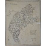 Collection of 19th century hand coloured maps including; Cumberland 1805 by Brayley & 1830 pub.