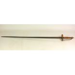 French Infantry Sword, shaped wooden grip with solid guard, 81.