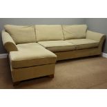 'Marks & Spencer Home' corner sofa upholstered in beige fabric,