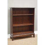 'Stag Minstrel' open bookcase, W81cm, H100cm,