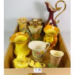 Art Deco Burleigh Ware jugs,