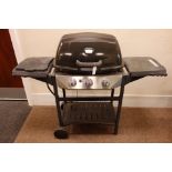 Gas barbecue trolley with burner, W150cm Condition Report <a href='//www.