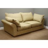 'Collin & Hayes' three seat sofa (W205cm), and matching two seat (W175cm),