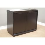 'Gerrard Lewis London' side cabinet with mirrored top, W100cm, H82cm,