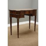 'Maitland-Smith' Regency style figured mahogany console table,