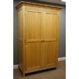 Light ash double wardrobe, W130cm, H195cm,