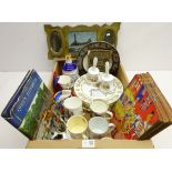 Commemorative ware - Aynsley plates, Royal Worcester and other mugs,