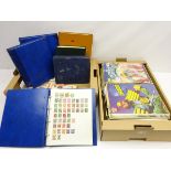 Collection of Stamps in Albums including Queen Victoria, world stamps in packets etc,