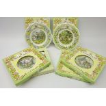Six Royal Doulton Brambly Hedge plates including; 'Poppy's Babies', 'The Plan', '2001',