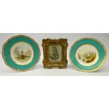 Two late 19th century Copeland cabinet plates,