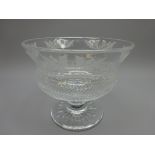 Edinburgh crystal 'Thistle' pattern footed punch bowl,