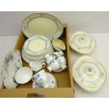 Burleigh Ware 'Princess pattern part dinnerware for six and Salisbury teaware in one box