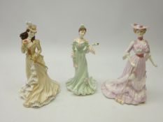 Three Coalport 'La Belle Epoque' limited edition figurines (3)
