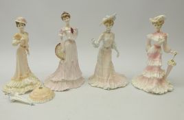 Four Coalport 'La Belle Epoque' limited edition figurines (4)