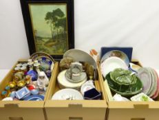 Set of ten Royal Grafton 'Amadeus' pattern dinner plates, cabbage leaf moulded bowl and tureen,